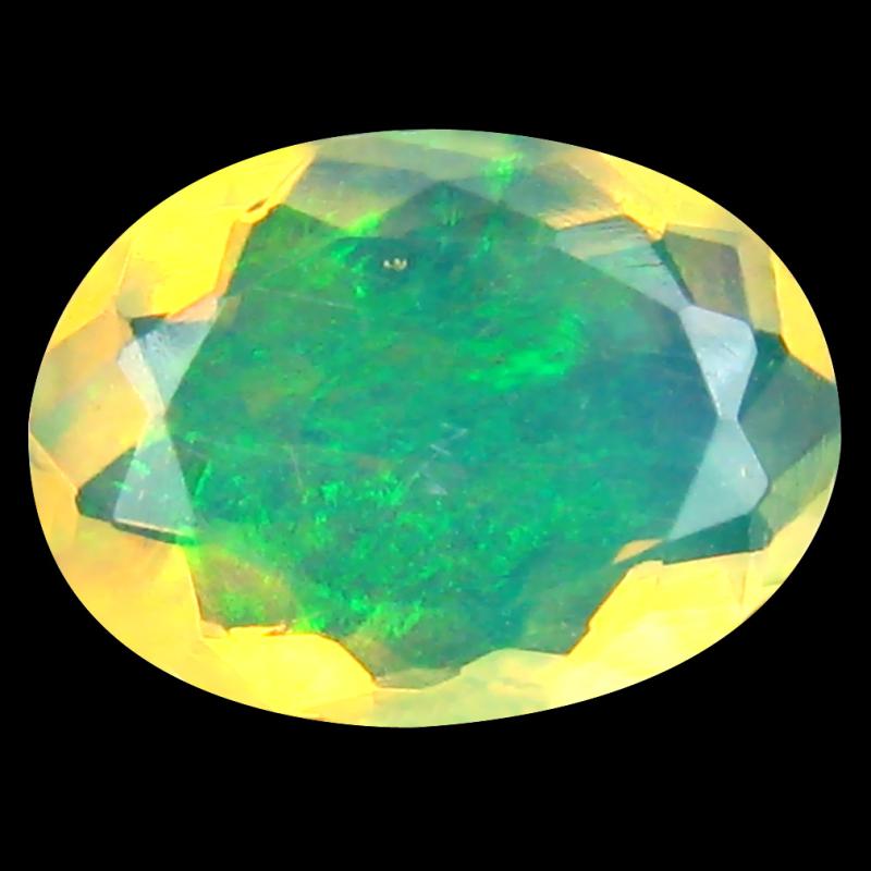 1.64 ct Mind-Boggling Oval (11 x 8 mm) Un-Heated Ethiopia Rainbow Opal Loose Gemstone