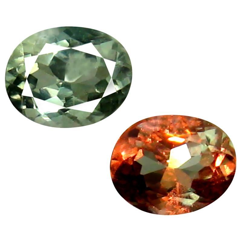 0.47 ct Premium Oval Cut (5 x 4 mm) Un-Heated Green Alexandrite Natural Gemstone