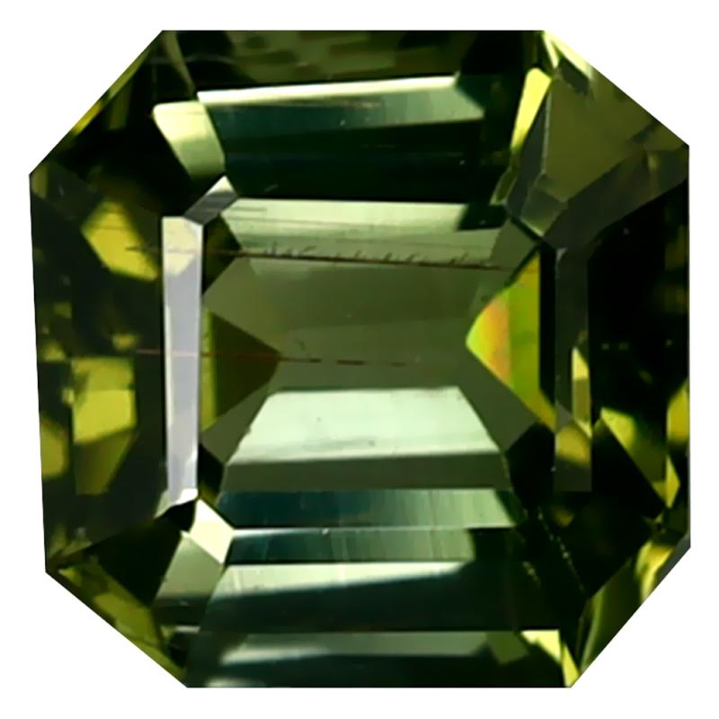 1.70 ct Remarkable Octagon Cut (7 x 7 mm) Mozambique Green Tourmaline Natural Gemstone