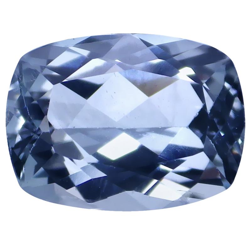 1.30 ct Outstanding Cushion Cut (8 x 6 mm) Unheated / Untreated Sky Blue Aquamarine Natural Gemstone