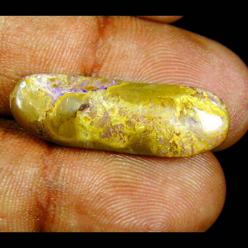 9.23 ct Topnotch Fancy Shape (27 x 9 mm) Multi Color Australian Koroit Boulder Opal Natural Loose Gemstone