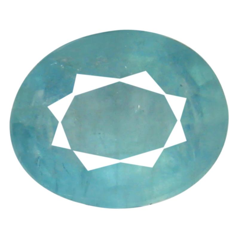 0.62 ct AAA Mesmerizing Oval Shape (6 x 5 mm) Greenish Blue Grandidierite Natural Gemstone