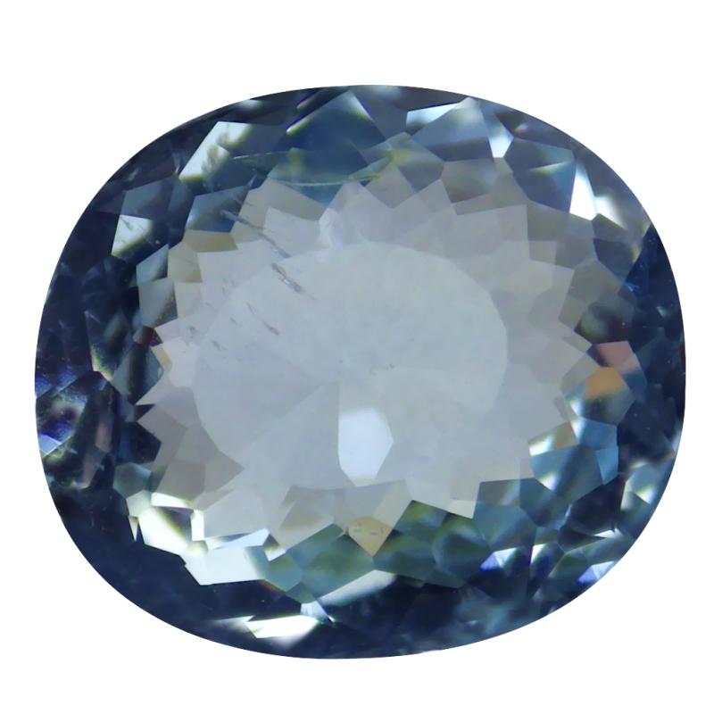 2.60 ct Extraordinary Oval (10 x 9 mm) Unheated / Untreated Brazil Aquamarine Loose Gemstone