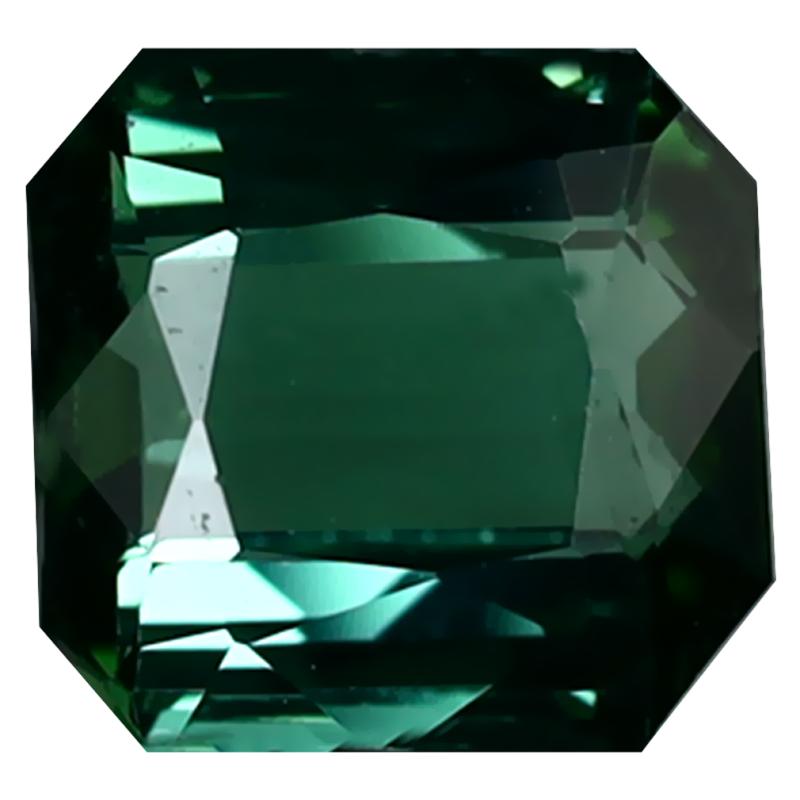 1.81 ct Extraordinary Octagon Cut (7 x 7 mm) Mozambique Green Tourmaline Natural Gemstone