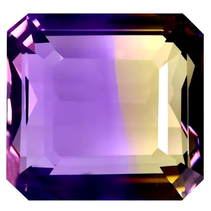 8.68 ct Phenomenal Octagon Cut (13 x 12 mm) Unheated / Untreated Natural Ametrine Loose Gemstone