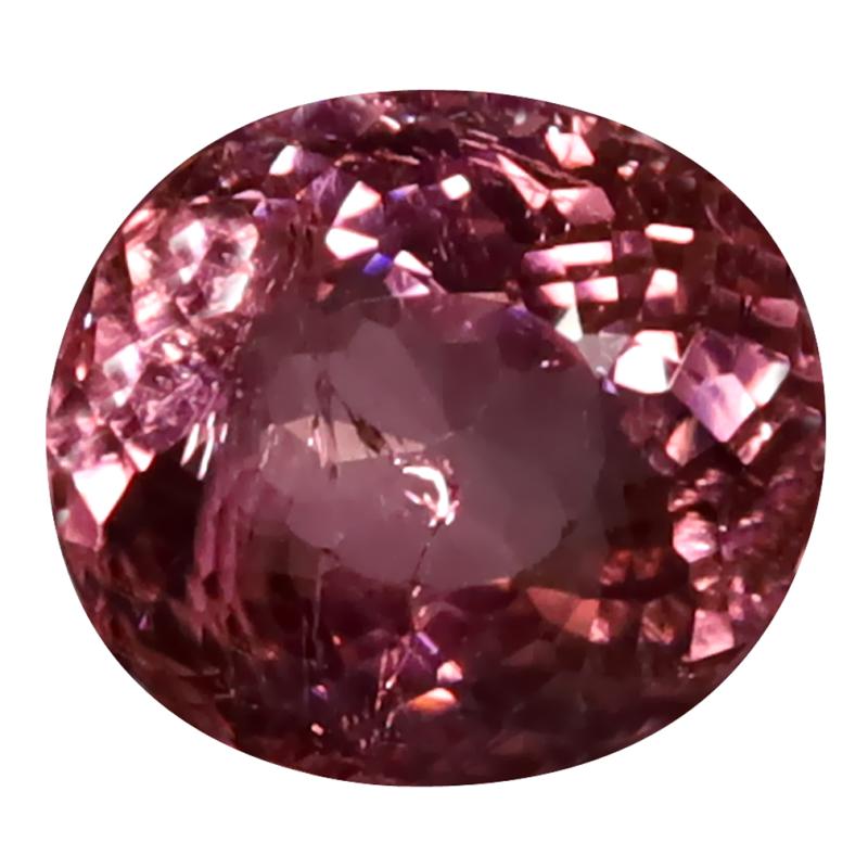 1.68 ct First-class Oval Cut (8 x 7 mm) Mozambique Pink Tourmaline Natural Gemstone