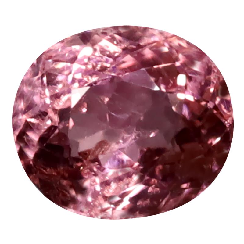 1.68 ct Attractive Oval Cut (8 x 7 mm) Mozambique Pink Tourmaline Natural Gemstone