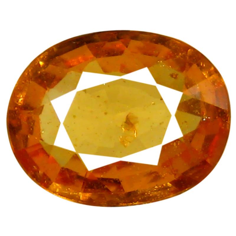 1.37 ct AAA Phenomenal Oval Shape (8 x 6 mm) Fanta Orange Spessartine Natural Gemstone