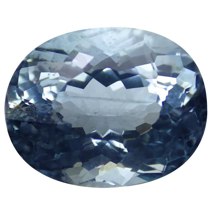 3.91 ct Magnificent Oval (11 x 9 mm) Unheated / Untreated Brazil Aquamarine Loose Gemstone