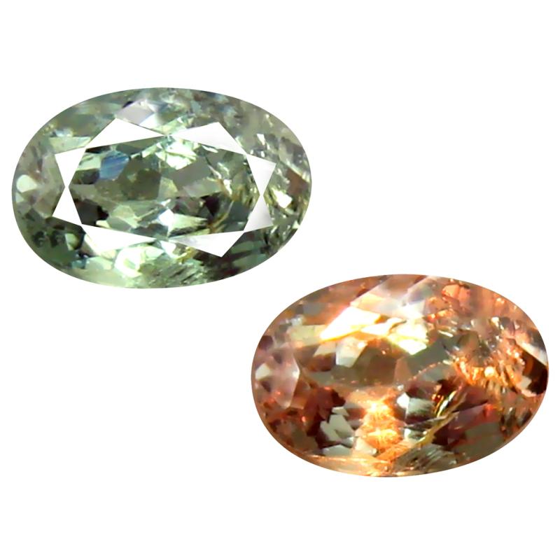 0.38 ct Very good Oval Shape (5 x 4 mm) Un-Heated Color Change Alexandrite Natural Gemstone