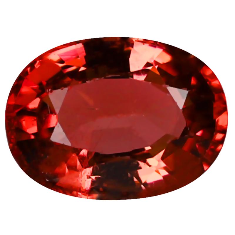 2.31 ct Grand looking Oval Cut (9 x 7 mm) Unheated / Untreated Orange Pink Tourmaline Natural Gemstone