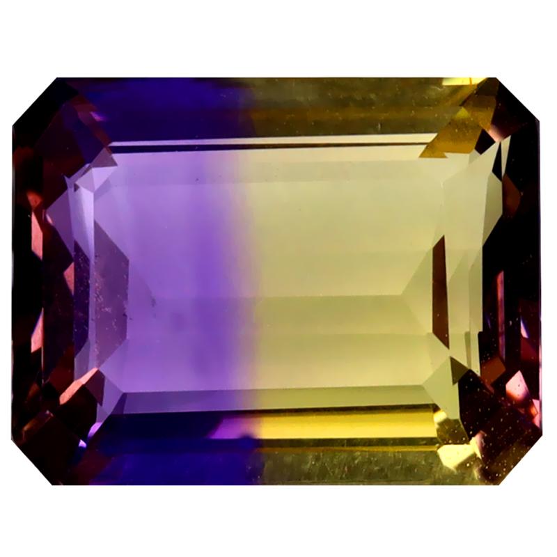 7.13 ct Pleasant Octagon Cut (13 x 10 mm) Unheated / Untreated Natural Ametrine Loose Gemstone