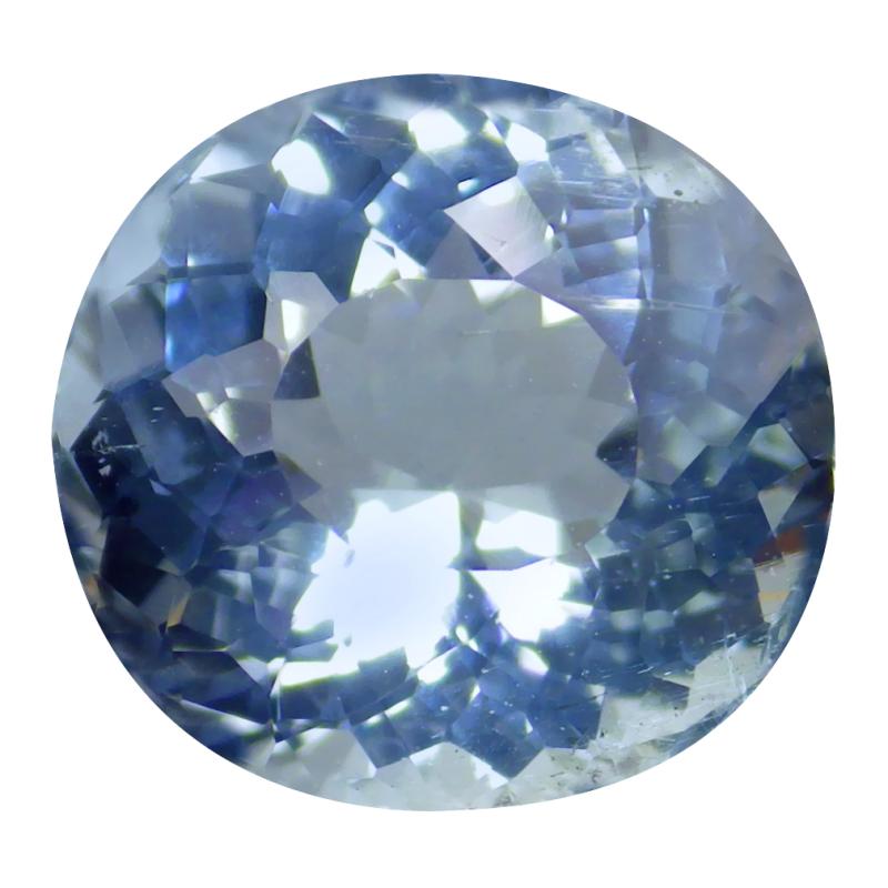 2.46 ct Beautiful Oval (9 x 9 mm) Unheated / Untreated Brazil Aquamarine Loose Gemstone