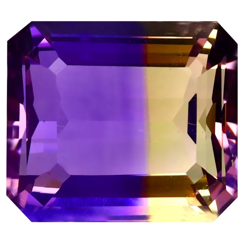 7.70 ct Pleasant Octagon Cut (13 x 11 mm) Unheated / Untreated Natural Ametrine Loose Gemstone