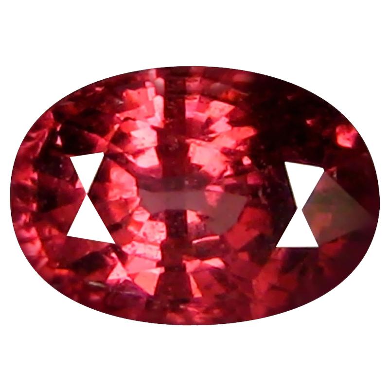 1.19 ct AAA+ Magnificent fire Oval Shape (7 x 5 mm) Pinkish Red Rhodolite Garnet Natural Gemstone