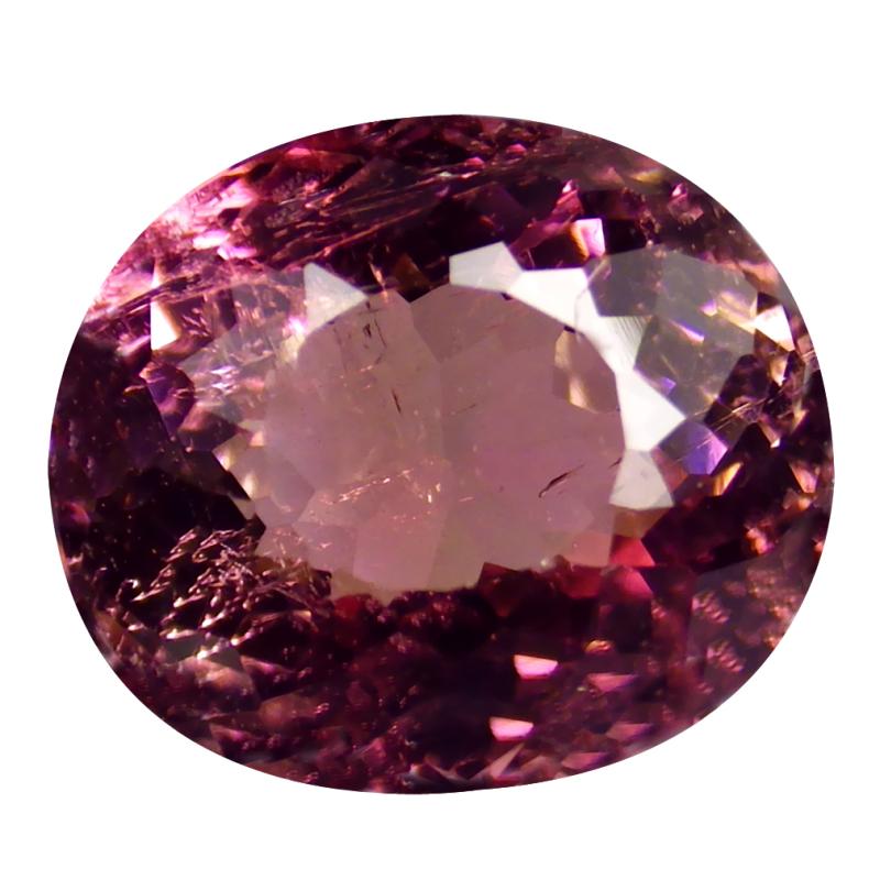 2.51 ct Marvelous Oval Cut (9 x 8 mm) Mozambique Purplish Pink Tourmaline Natural Gemstone