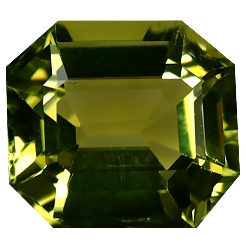 2.52 ct Astonishing Octagon Cut (9 x 8 mm) Mozambique Yellownish Green Tourmaline Natural Gemstone