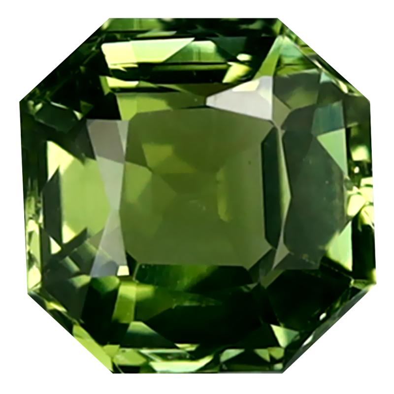 1.29 ct Lovely Octagon Cut (6 x 6 mm) Mozambique Green Tourmaline Natural Gemstone