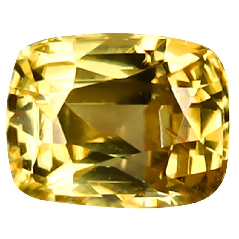 1.92 ct Attractive Cushion Cut (7 x 6 mm) 100% Natural (Un-Heated) Yellow Zircon Natural Gemstone