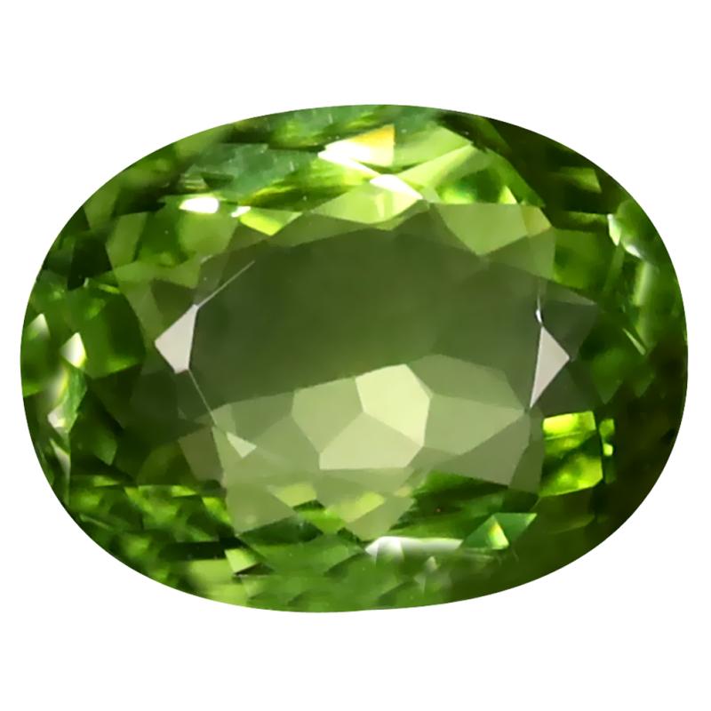1.66 ct Supreme Oval Cut (9 x 7 mm) Mozambique Green Tourmaline Natural Gemstone