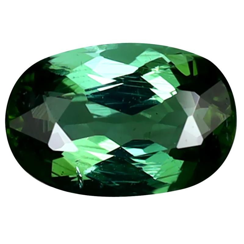 1.28 ct Eye-opening Oval Cut (8 x 6 mm) Mozambique Green Tourmaline Natural Gemstone