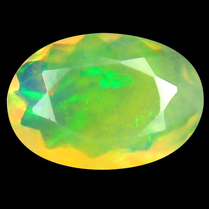 1.64 ct Exquisite Oval (11 x 8 mm) Un-Heated Ethiopia Rainbow Opal Loose Gemstone
