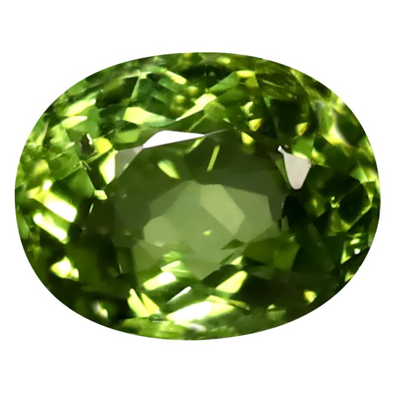 1.50 ct Supreme Oval Cut (8 x 6 mm) Mozambique Green Tourmaline Natural Gemstone