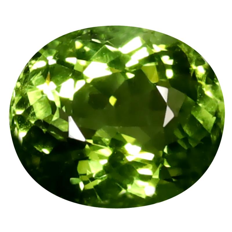 1.78 ct Supreme Oval Cut (8 x 7 mm) Mozambique Green Tourmaline Natural Gemstone