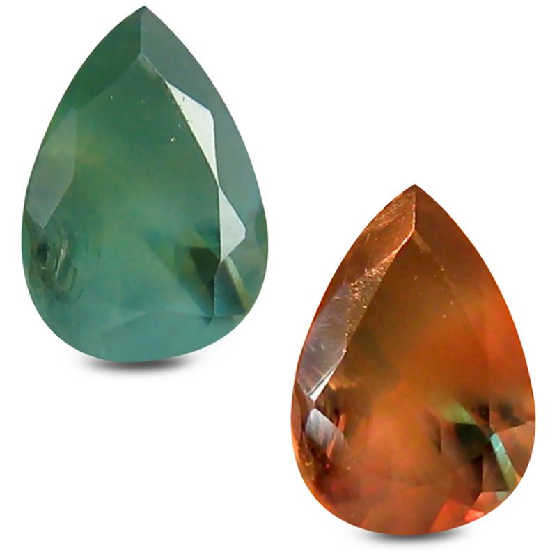 0.44 ct Spectacular Pear Shape (6 x 4 mm) Un-Heated Color Change Alexandrite Natural Gemstone