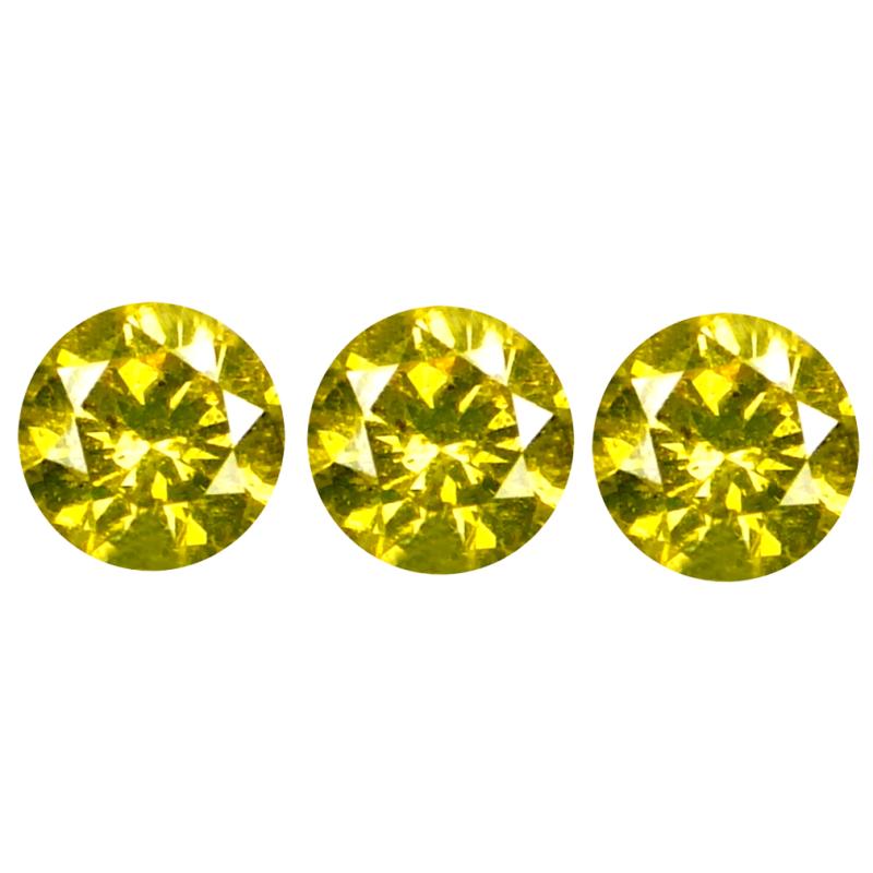 0.15 ct (3 pcs Lot) Exquisite CALIBRATED SIZE(2 x 2 mm) Round Shape Diamond Natural Gemstone