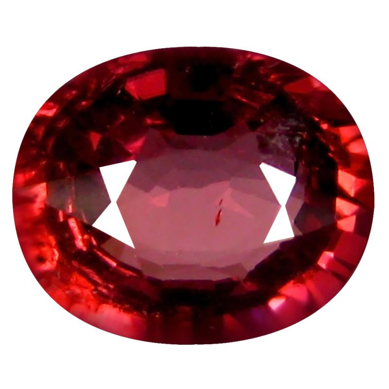 1.68 ct AAA+ Superior Oval Shape (8 x 6 mm) Pinkish Red Rhodolite Garnet Natural Gemstone