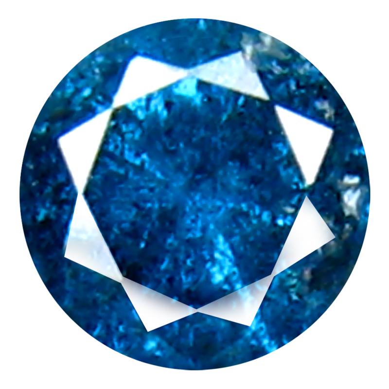 0.25 ct AAA Grade Exquisite Round Cut (4 x 4 mm) 100% Natural Vivid Blue Diamond Gemstone