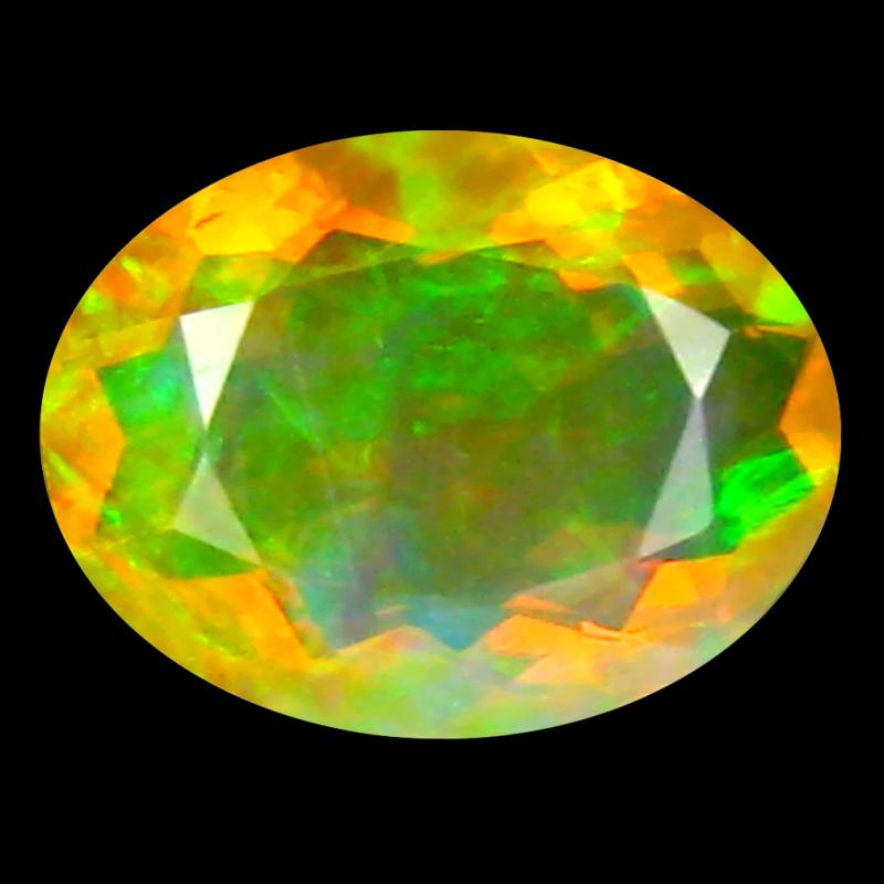 1.63 ct World class Oval (10 x 8 mm) Un-Heated Ethiopia Rainbow Opal Loose Gemstone