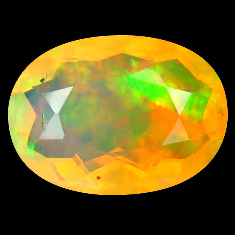1.43 ct Grand looking Oval (10 x 7 mm) Un-Heated Ethiopia Rainbow Opal Loose Gemstone