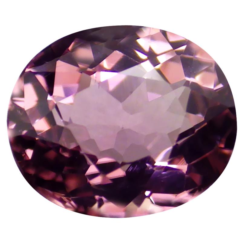 1.02 ct Eye-opening Oval Cut (7 x 6 mm) Mozambique Pink Tourmaline Natural Gemstone