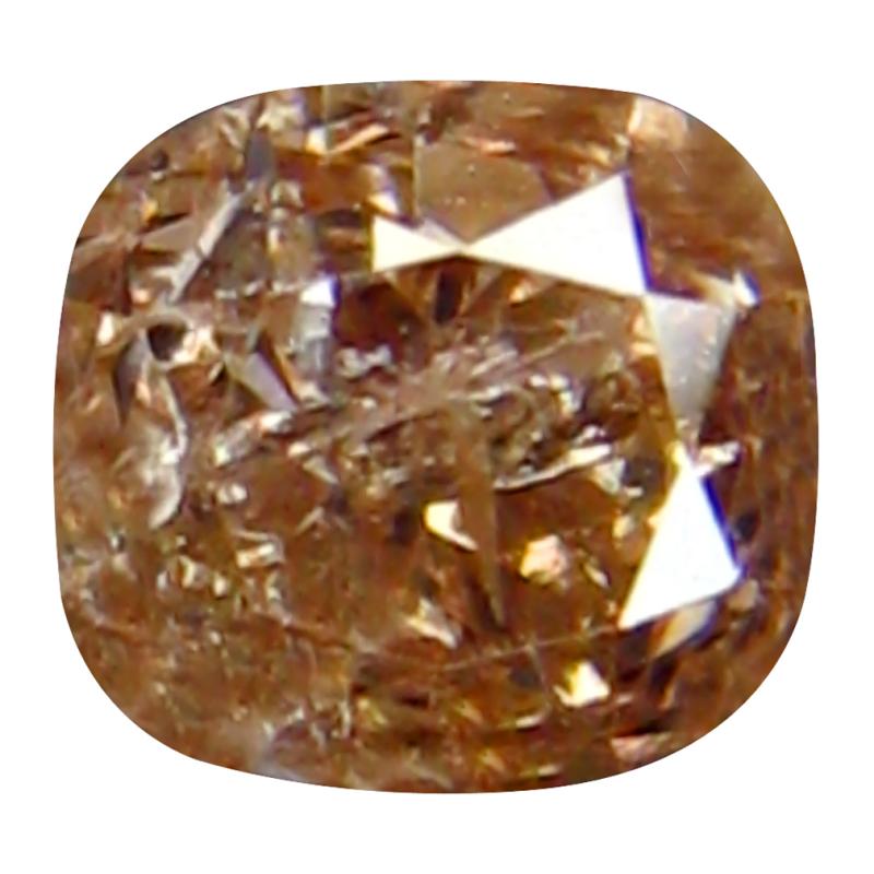 0.24 ct Magnificent fire Cushion Cut (3 x 3 mm) Congo Fancy Pink Diamond Natural Gemstone