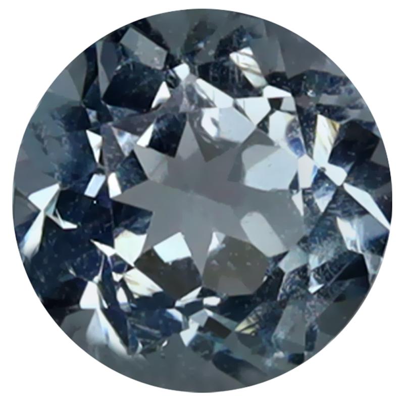 1.00 ct Stunning Round Cut (6 x 6 mm) 100% Natural (Un-Heated) Sky Blue Aquamarine Natural Gemstone