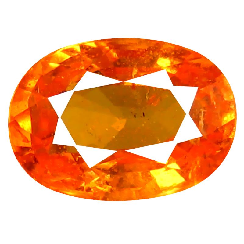 1.35 ct AAA+ Eye-opening Oval Shape (7 x 5 mm) Fanta Orange Spessartine Natural Gemstone