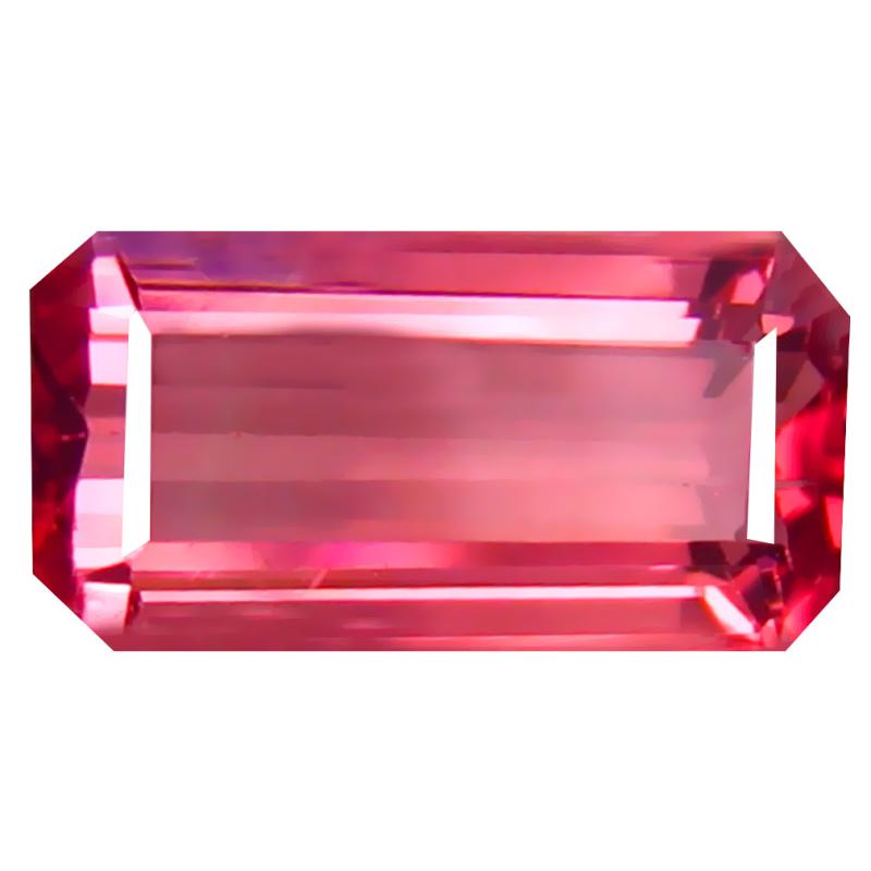0.96 ct Topnotch Octagon Cut (8 x 4 mm) Un-Heated Pink Tourmaline Natural Gemstone