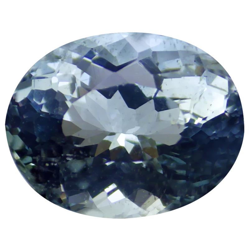 2.15 ct Superb Oval (9 x 7 mm) Unheated / Untreated Brazil Aquamarine Loose Gemstone