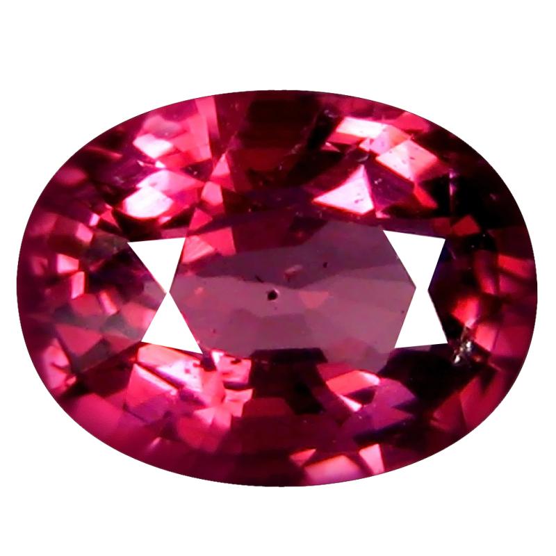 1.16 ct AAA+ Impressive Oval Shape (7 x 6 mm) Pinkish Red Rhodolite Garnet Natural Gemstone