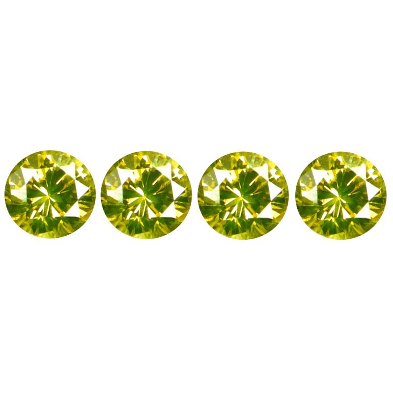 0.07 ct (4 pcs Lot) Remarkable CALIBRATED SIZE(2 x 2 mm) Round Shape Diamond Natural Gemstone