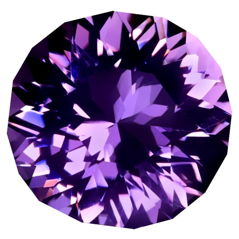 7.23 ct UNBELIEVABLE OVAL CUT (13 X 13 MM) PURPLE UNHEATED / UNTREATED PURPLE AMETHYST NATURAL GEMSTONE