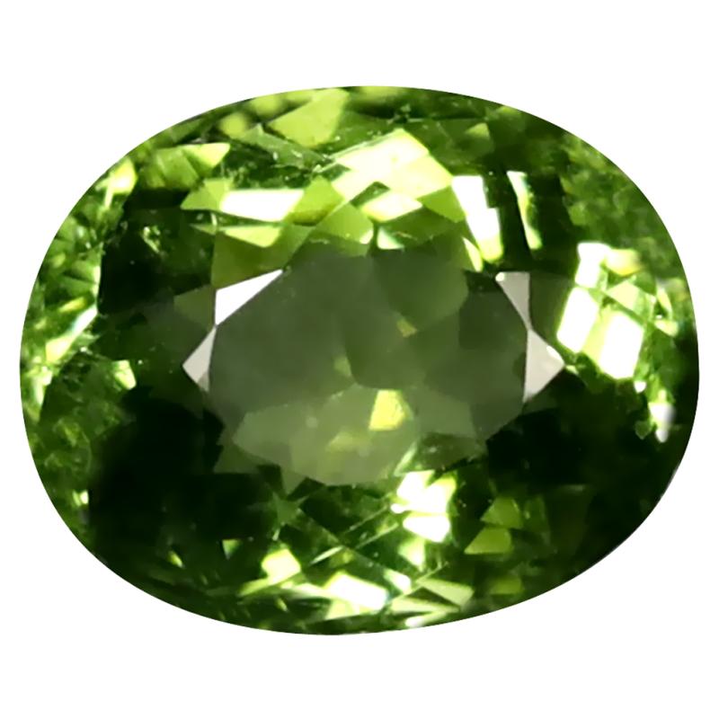 1.53 ct Good-looking Oval Cut (8 x 6 mm) Mozambique Green Tourmaline Natural Gemstone