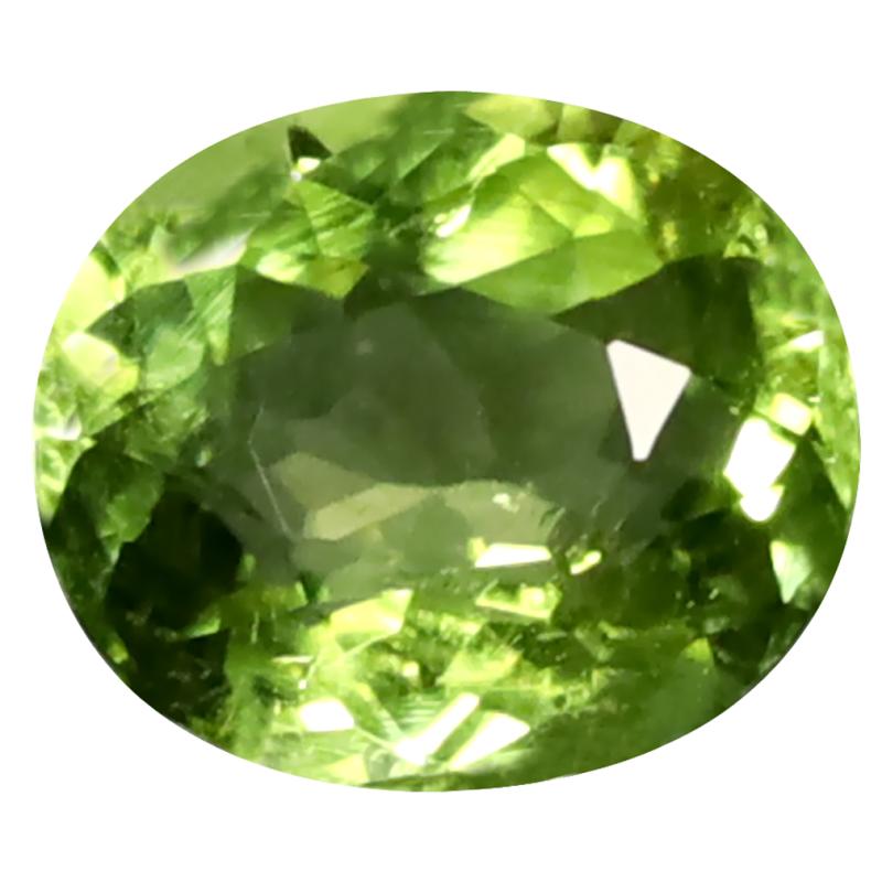 1.15 ct Incomparable Oval Cut (7 x 6 mm) Mozambique Green Tourmaline Natural Gemstone