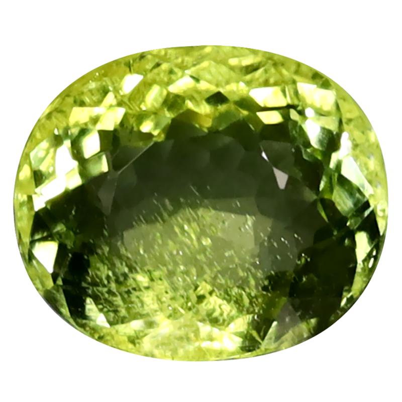 1.91 ct Significant Oval Cut (8 x 7 mm) Mozambique Green Tourmaline Natural Gemstone