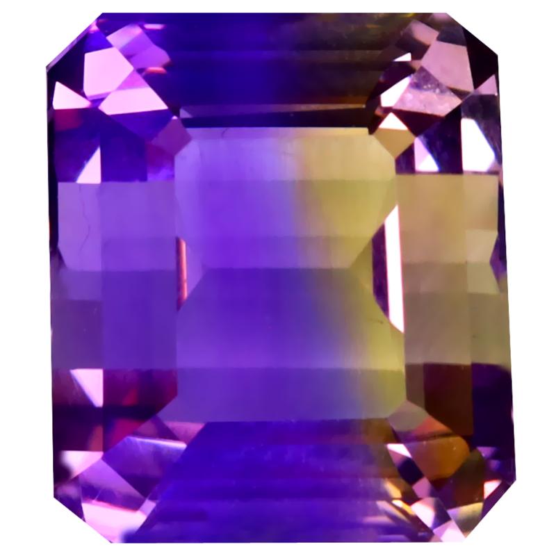 11.56 ct Eye-catching Octagon Cut (11 x 13 mm) Unheated / Untreated Natural Ametrine Loose Gemstone