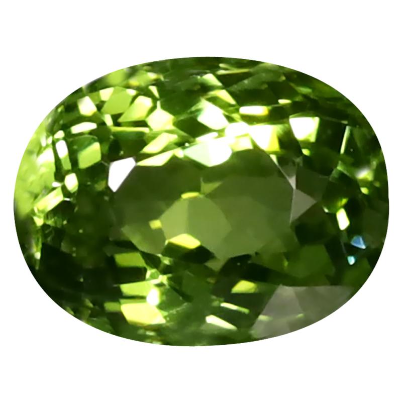 1.56 ct First-class Oval Cut (8 x 6 mm) Mozambique Green Tourmaline Natural Gemstone