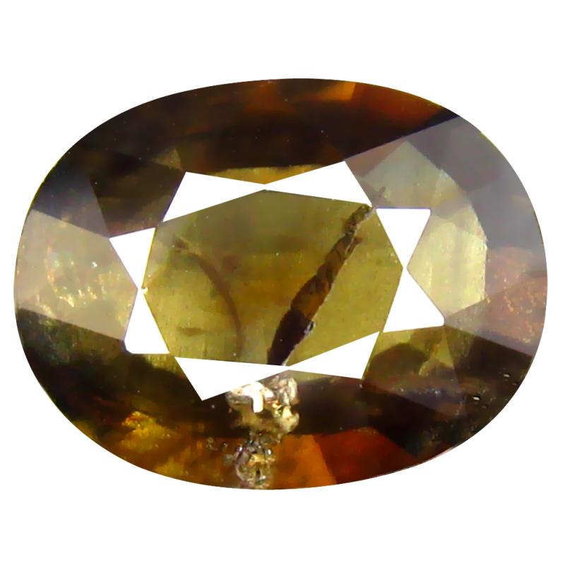 2.73 ct Sparkling Oval Cut (10 x 8 mm) Un-Heated Greenish Yellow Sapphire Natural Gemstone