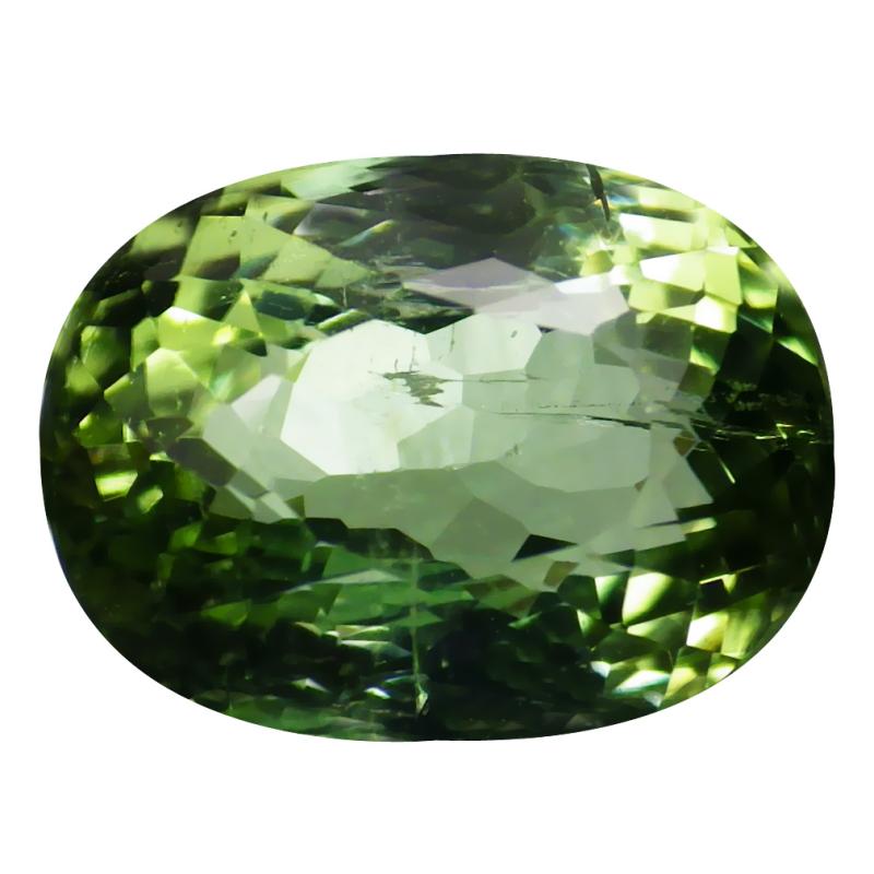 3.34 ct Unbelievable Oval Cut (10 x 7 mm) Mozambique Green Tourmaline Natural Gemstone